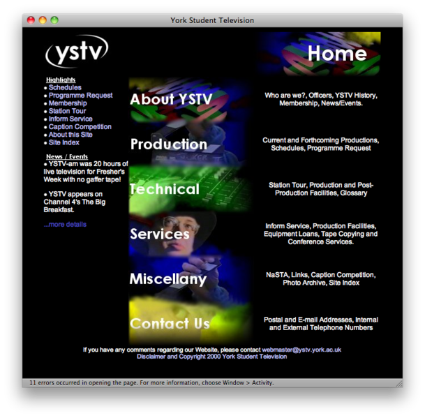 File:YSTV Website October 2000.png